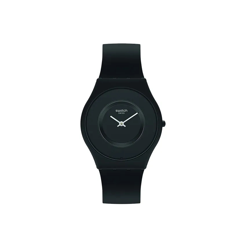 SWATCH Skin Collection Кварцевый механизм Унисекс Часы 34 мм Черный циферблат Ботаническая керамика Корпус часов