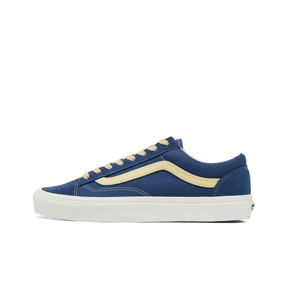 Vans Style 36 Casual Fashion Skate Shoes Unisex Blue Yellow
