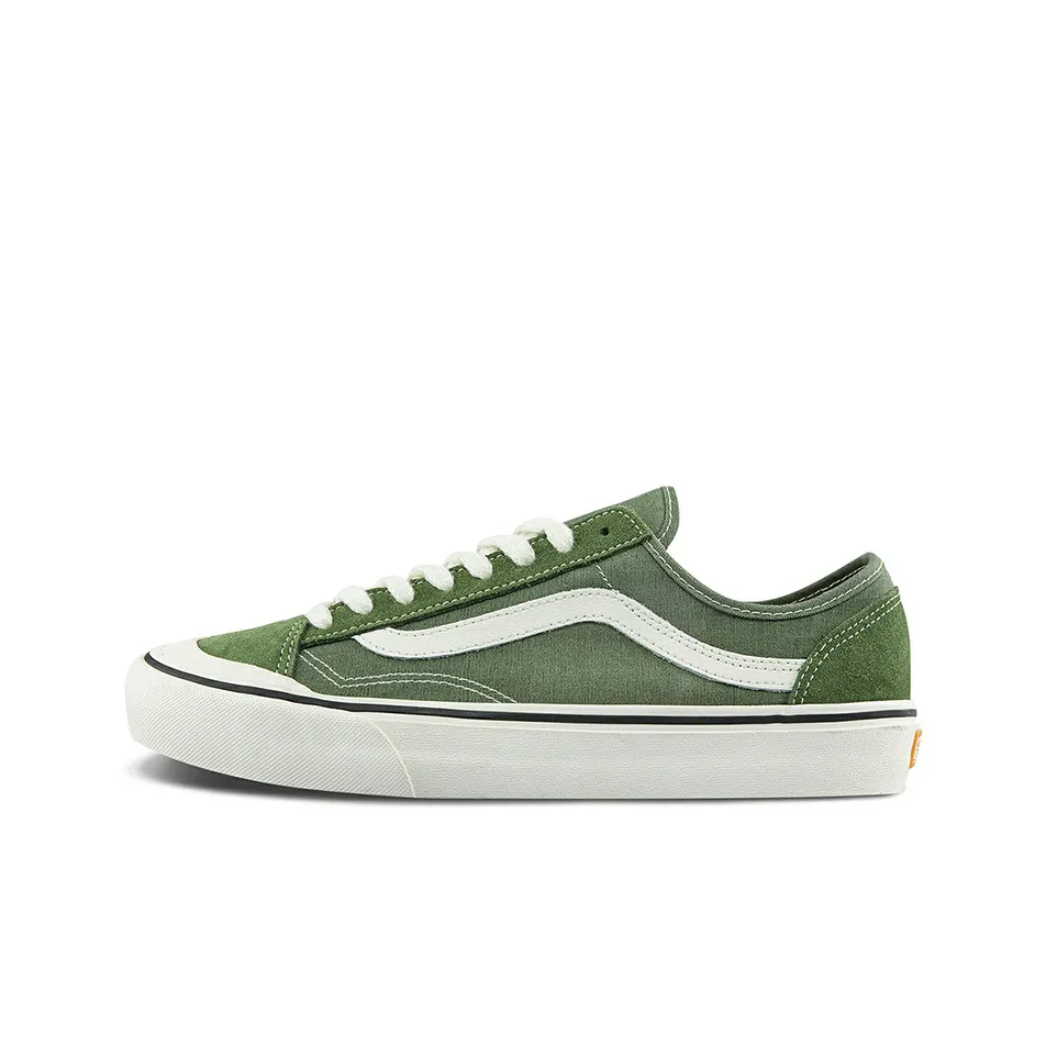 Vans Style 136 DECO VR3 SF Износостойкий и Легкий Низкий Топ Скейтборд Кроссовки Унисекс Матча Зеленый