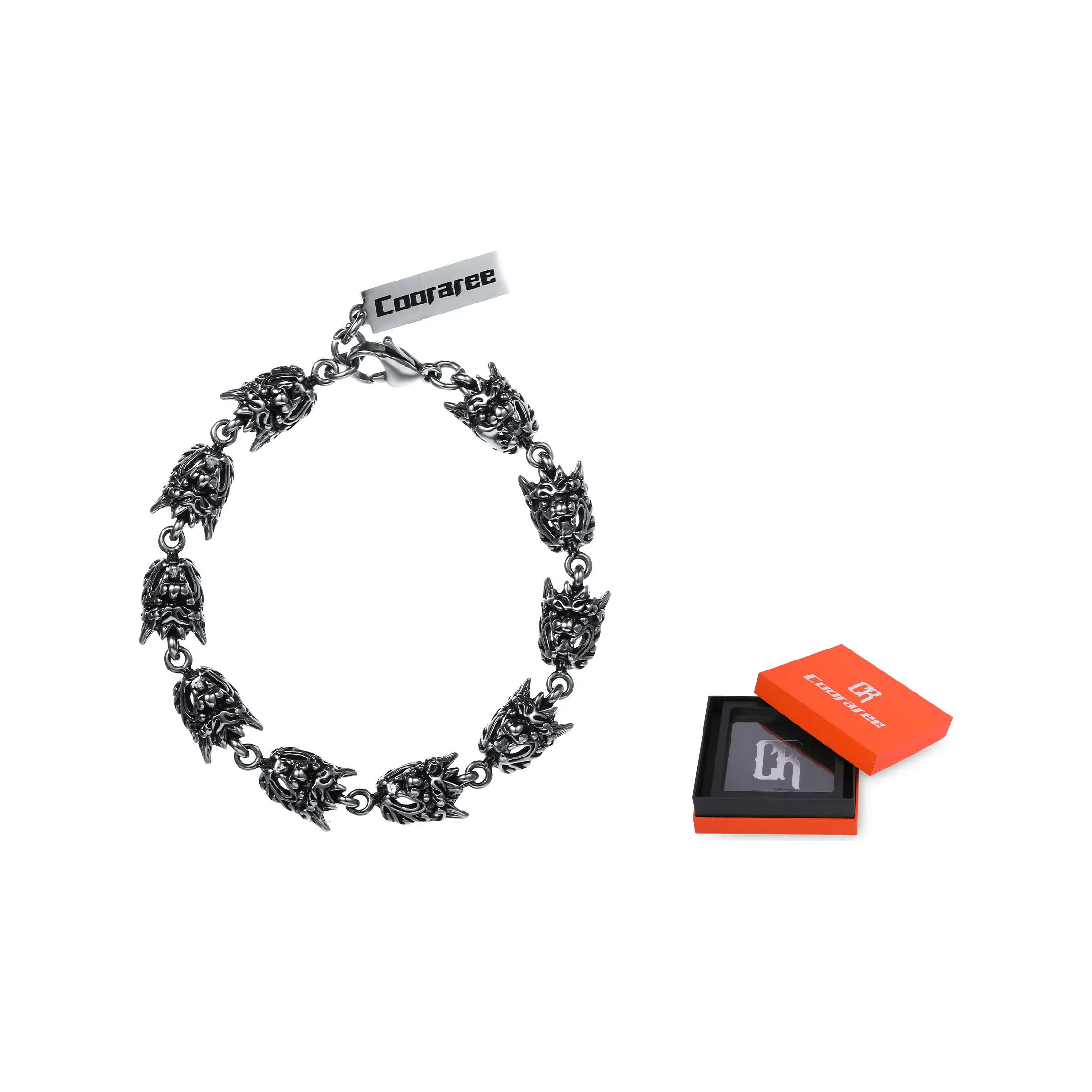 Cooraree Браслеты из титановой стали Унисекс