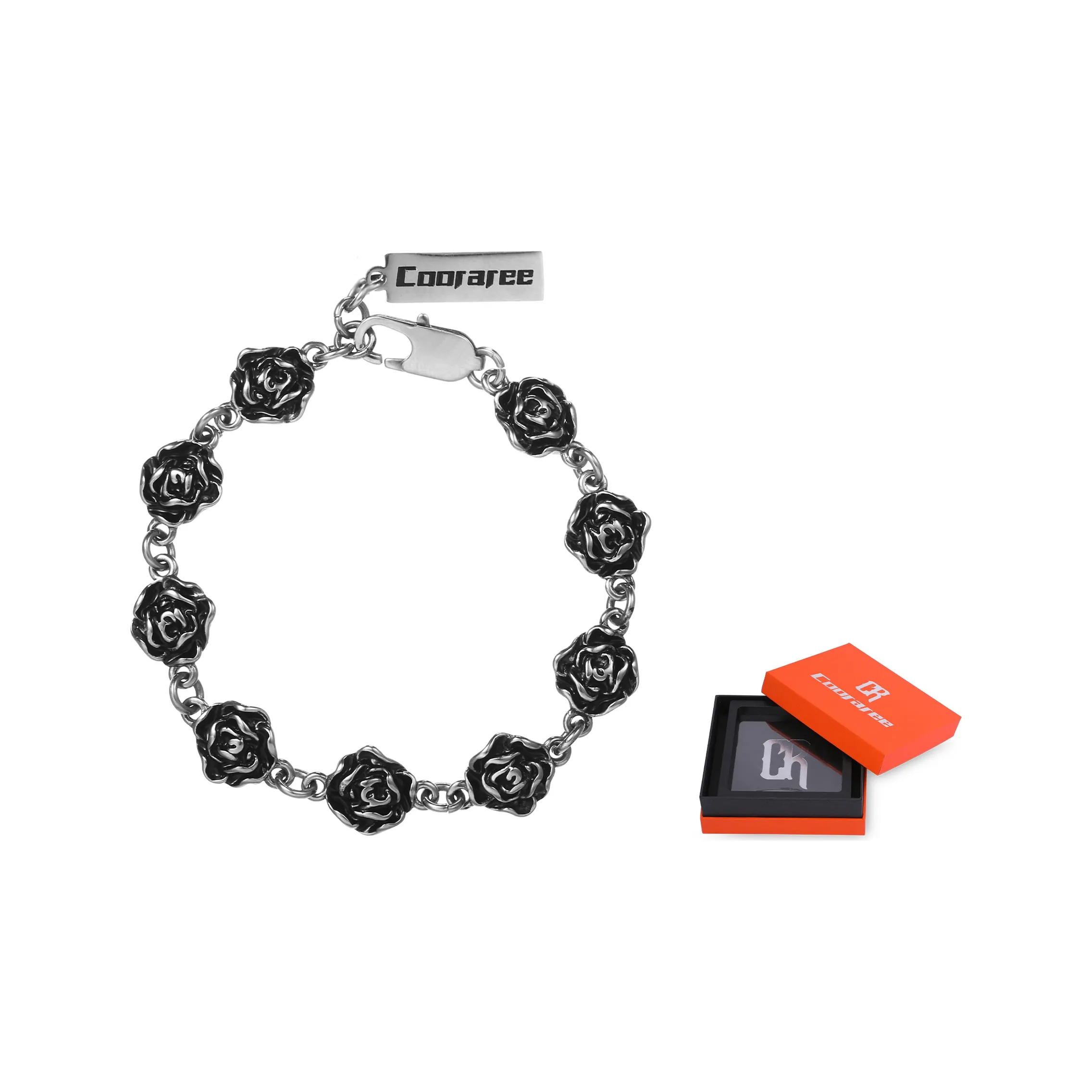 Cooraree Браслеты из титанового стального сплава Унисекс