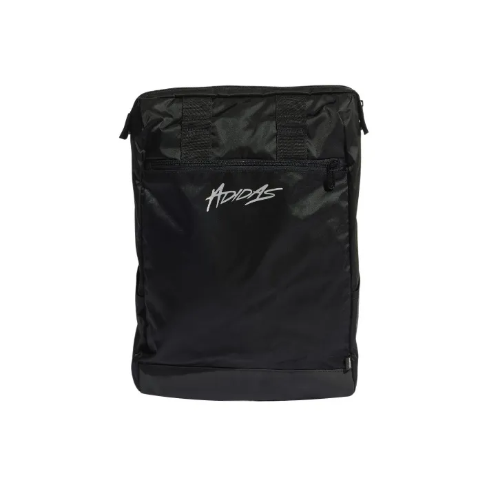 Adidas Нейлон Рюкзак Стандартный Унисекс Черный Металлический Серебристый