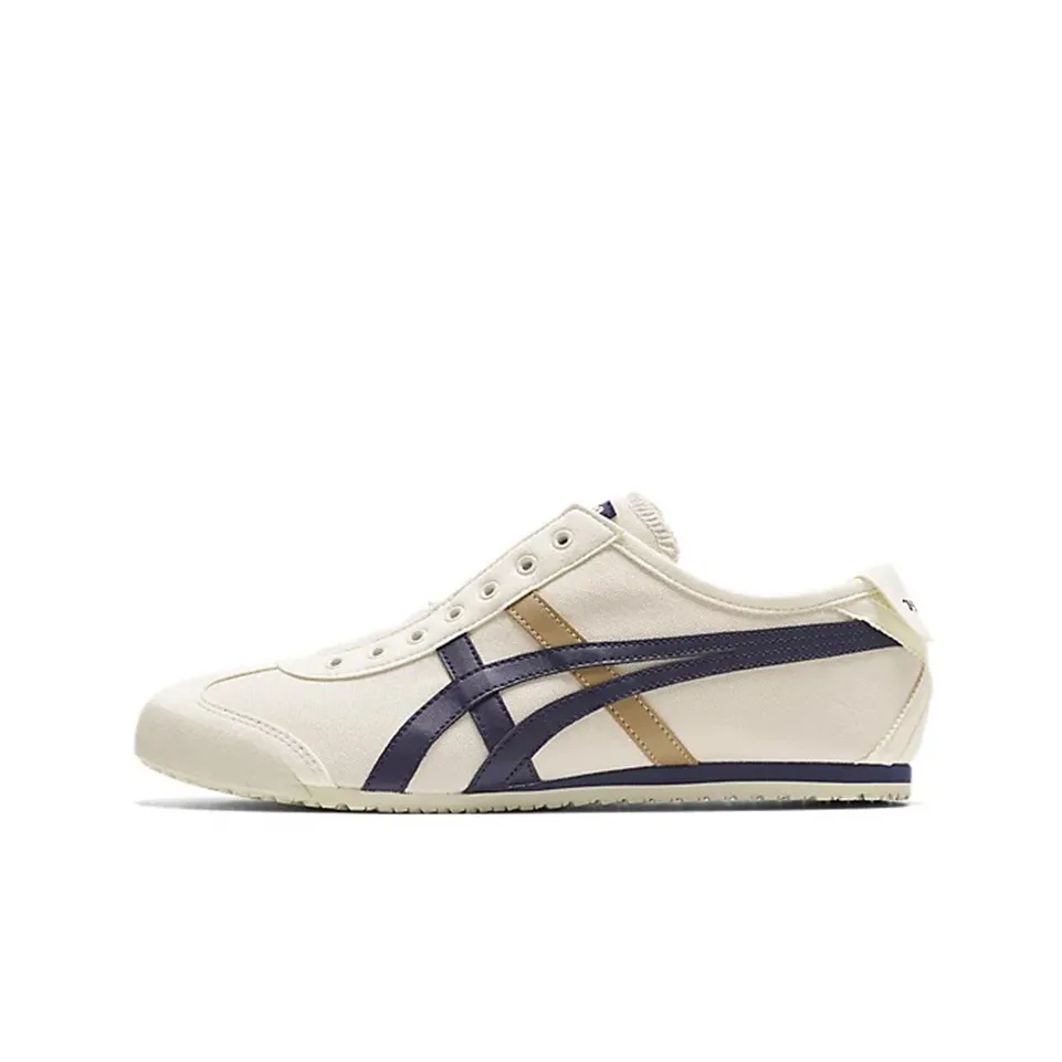 Onitsuka Tiger MEXICO 66 Low Топ Повседневный Городской Коммутер Беговые кроссовки Унисекс Белый Синий Желтый