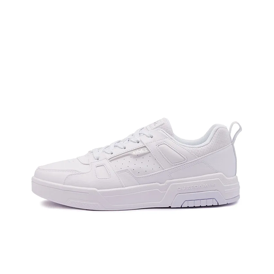 361° Slip Resistant Low Top Skateboard Shoes Men's White