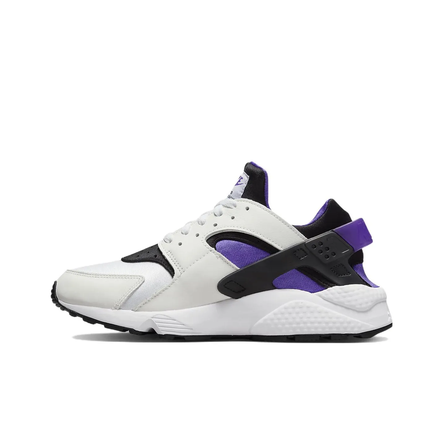 Nike Air Huarache Шокаблоки Противоскользящие Устойчивые к истиранию Низкий Топ Повседневные Беговые кроссовки Мужские Белый Фиолетовый