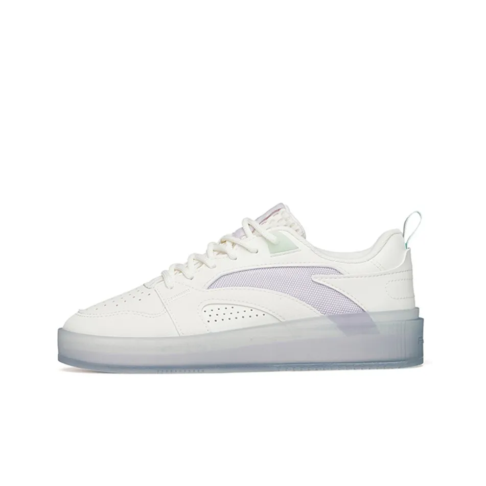 Care Bears x Anta Slip Resistant Cushioning Wear Resistant Breathable Low Top Skateboard Shoes Women's White Purple