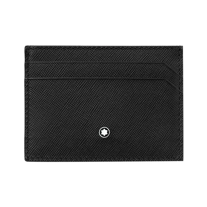 MONTBLANC Cow Leather Card Holder Men's Black