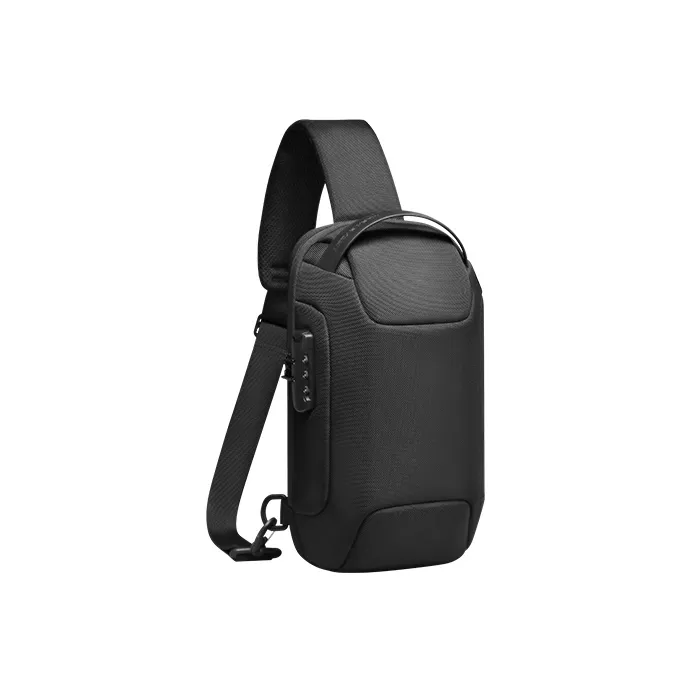 MARK RYDEN Square Crossbody Travel Backpack Sling Bag Men's Black/Gray