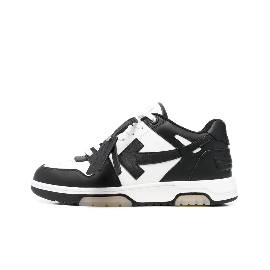 OFF WHITE Out Of Office Low Top Sneaker 'Black White' Women's