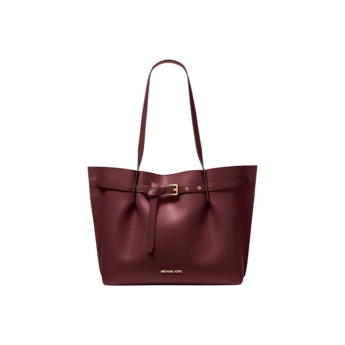 MICHAEL KORS Эмилия Коровья кожа Сумка на плечо Большая Женская Бургунди