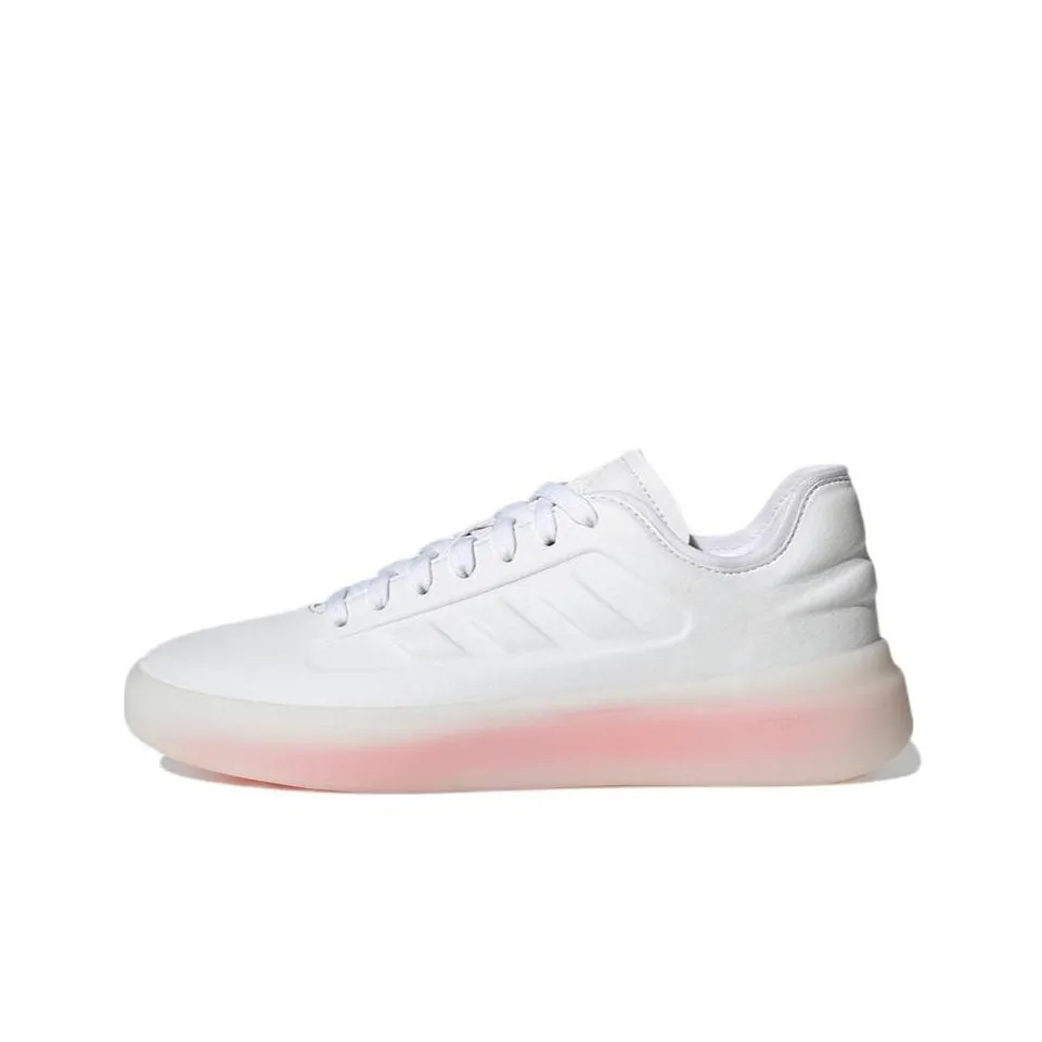 Adidas Zntasy Abrasion Resistant Низкие Кроссовки для Скейтбординга Женские Bright White