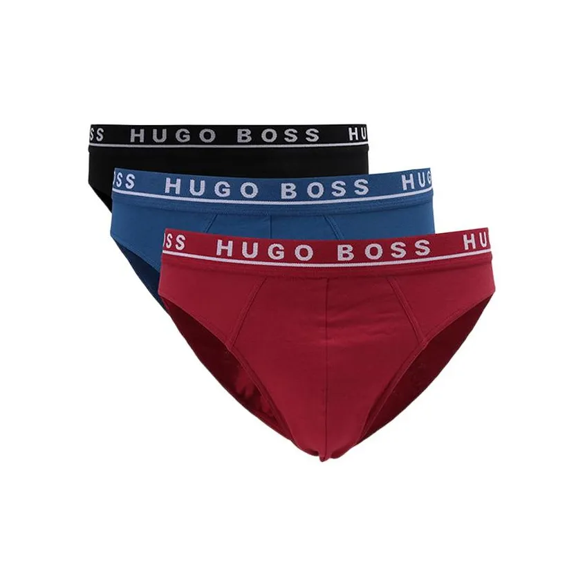 Hugo Boss 1 комплект 3 шт Синий+Красный+Черный мужские трусы-бикини