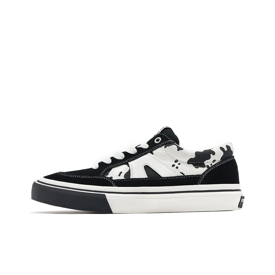 Vision Street Wear Stick Low Топ Кроссовки для скейтбординга Унисекс Черный белый Корова Цветочный