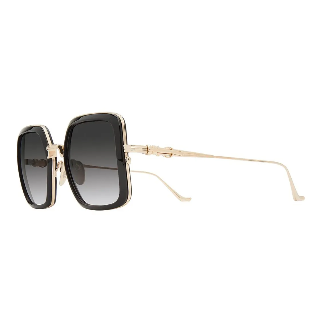 Chrome Hearts Metal Square Sunglasses Unisex Gold