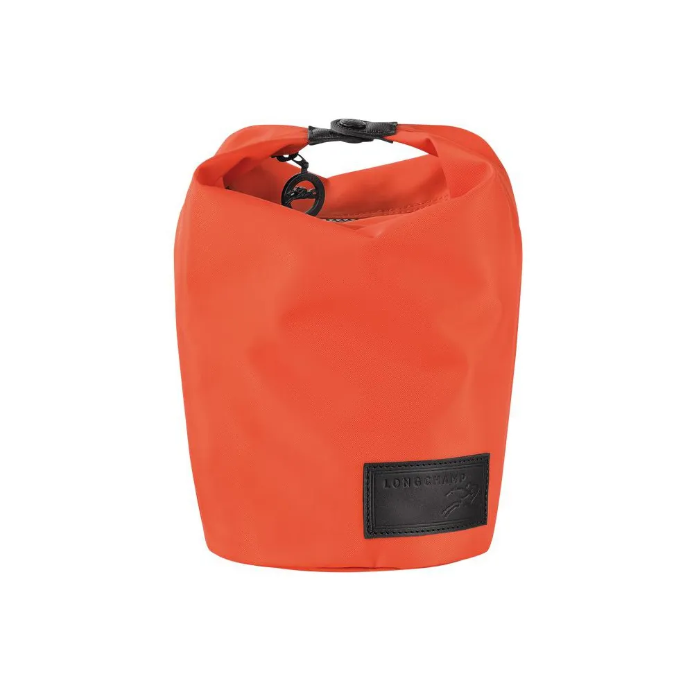 LONGCHAMP Le Pliage Холст и кожа Сумка из холста Сумка-ведро Сумка для хранения Сумка Клатч Женский Оранжевый