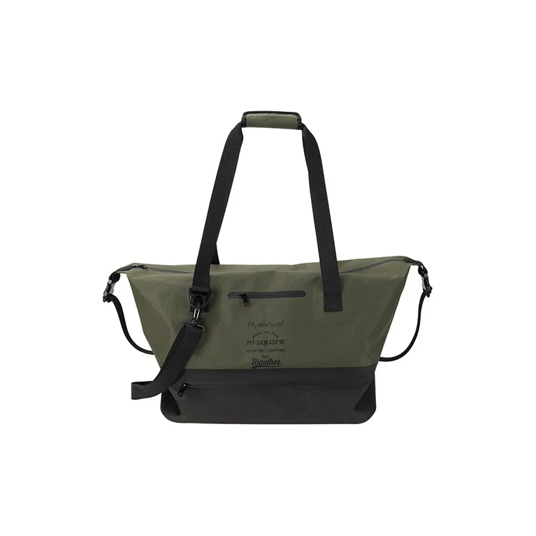 M SQUARE Полиэстер Путешественная сумка Унисекс Черный и Зеленый