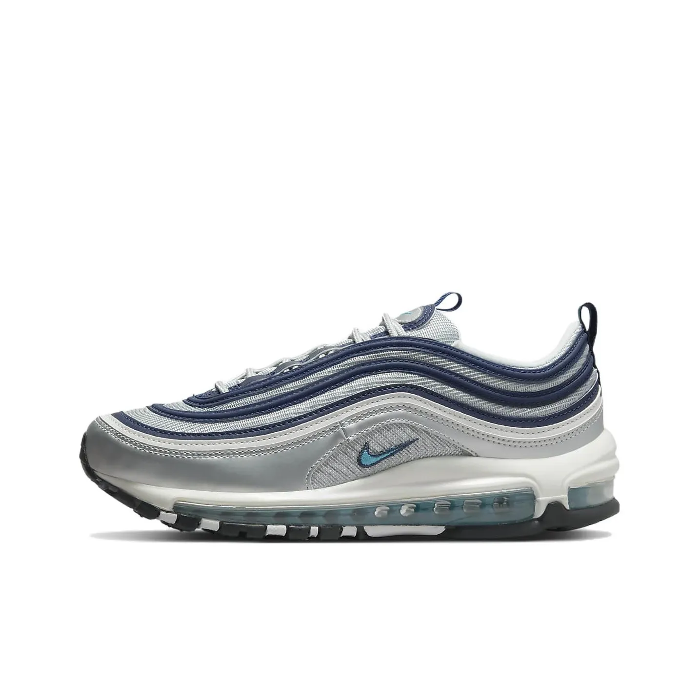 Nike Air Max 97 Low Топ Повседневные Беговые Кроссовки Женские Серый Синий