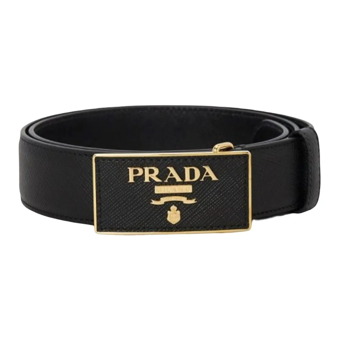 PRADA Logo Plaque Belt