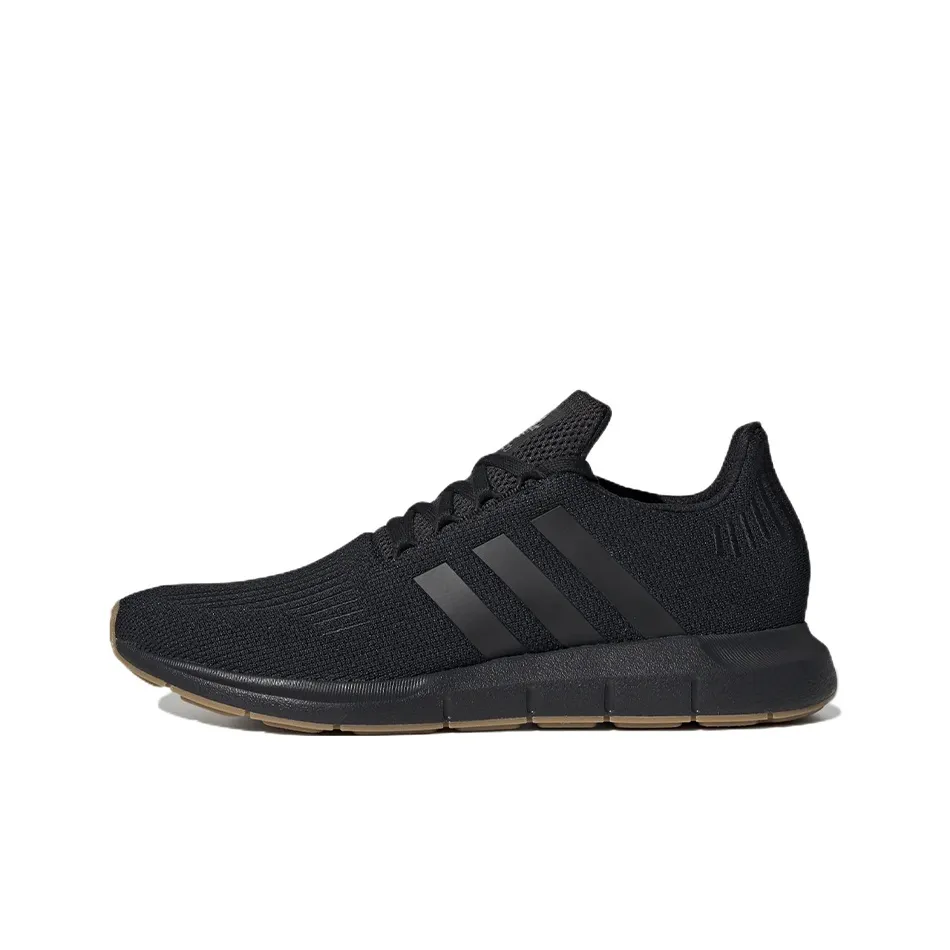 Adidas Originals Swift Run Износостойкие Дышащие Низкие Беговые кроссовки Унисекс Черные