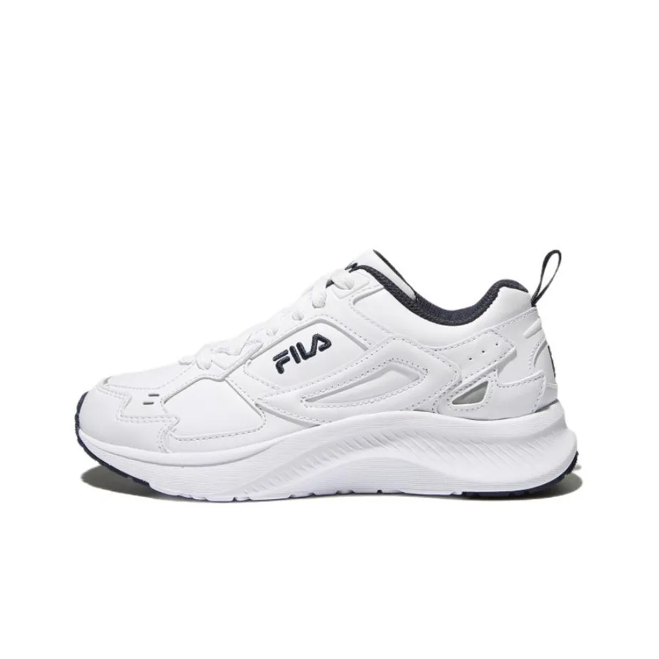 FILA Field Gauge Light Cushioning Anti Slip And Wear Resistant Low Top Casual Shoes Unisex White Korean Style