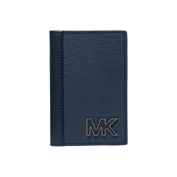 MICHAEL KORS Hudson Кожаный держатель для карт и кошелек Мужской Морской синий