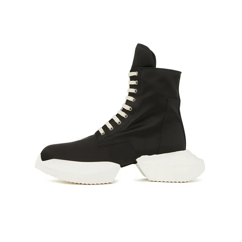 Rick Owens DRKSHDW Fogachine Slip Resistant, Abrasion Resistant, Breathable High Top Casual Shoes Men's Black