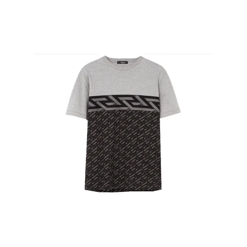 VERSACE FW22 T Рубашка Мужская Серого цвета