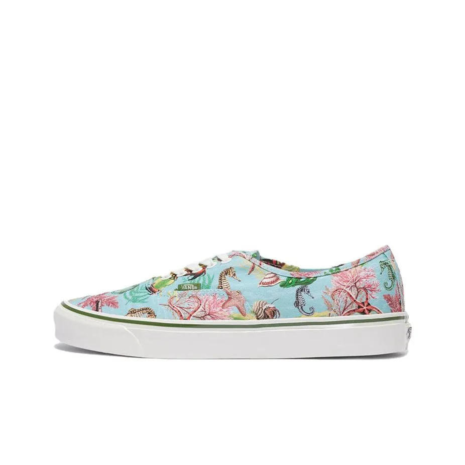 Todd Snyder X John Derian x VANS Authentic Series 44 DX Low Скейтборд Кроссовки Унисекс Синий Розовый