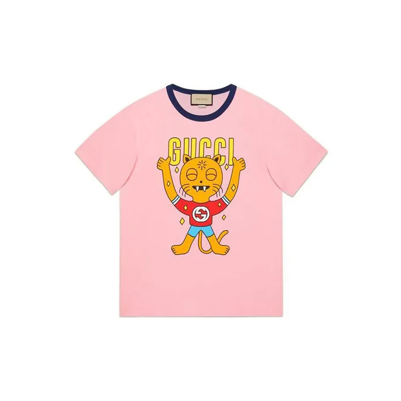 GUCCI Розовые Мужские T-рубашки