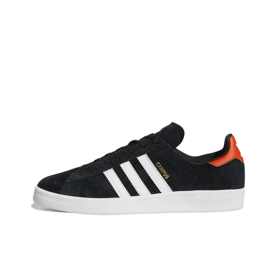 Adidas Originals Campus ADV Slip-Resistant Abrasion-Resistant Low Top Skateboard Shoes Unisex Black Adidas Originals Campus ADV Противоскользящие Устойчивые к истиранию Низкие Кеды для скейтбординга Унисекс Черные