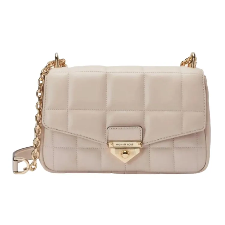 MICHAEL KORS SOHO Совместный бренд Sheepskin Сумка через плечо Сумка на плечо Женская Телесно-розовый