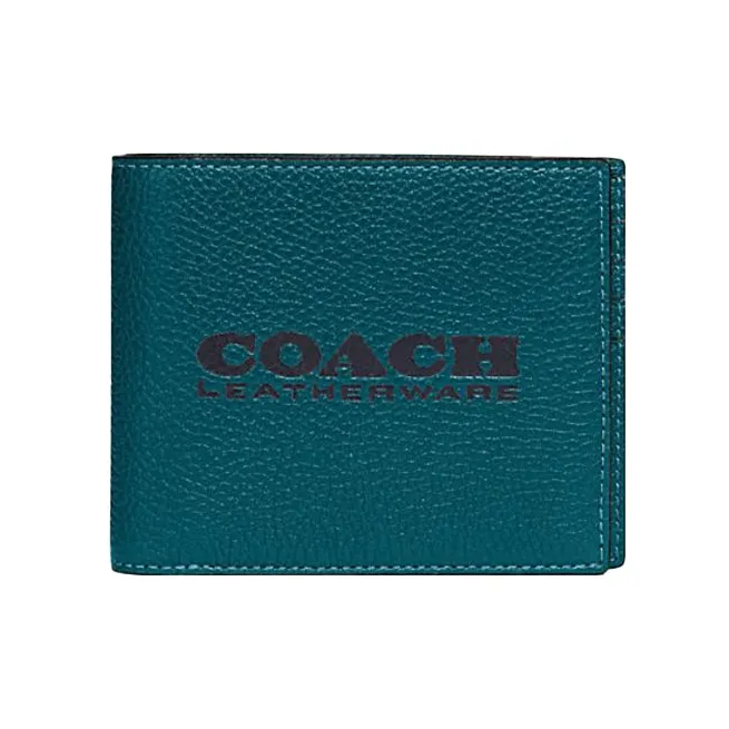 COACH 3 IN 1 Wallet Текстура черепахи Корова Кожа Держатель для карт Кошелек Мужской Темный Черепаховый