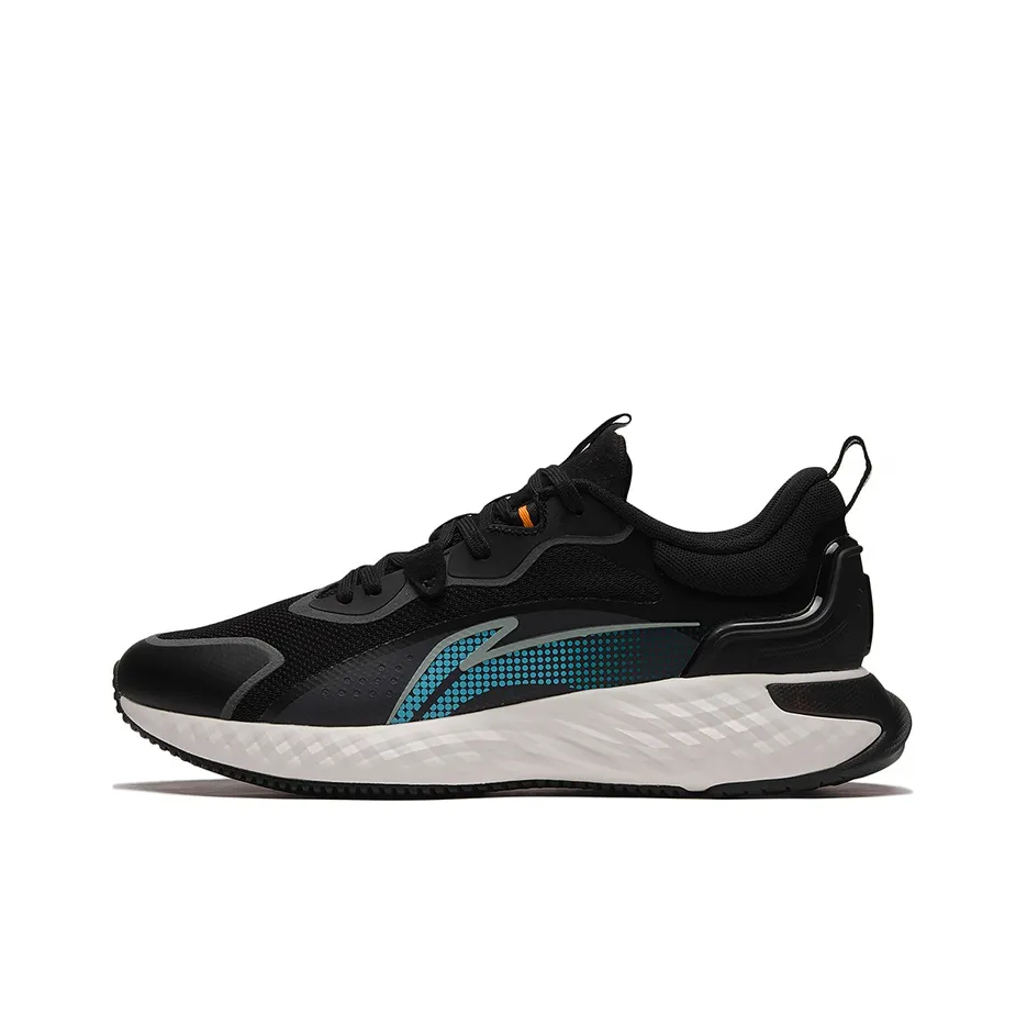 LiNing Cloud Shield Cushioning Anti Slip And Wear Resistant Rebound Low Top Sports Casual Shoes VN0A54FBB71 Black