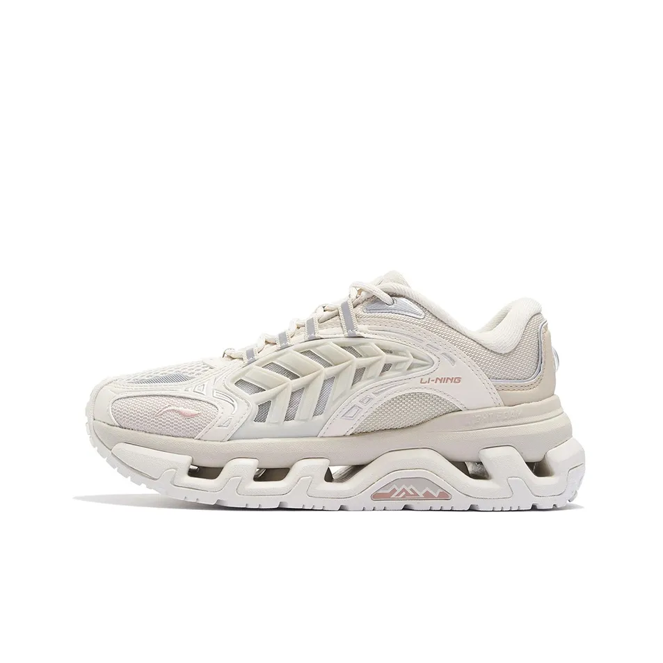 LiNing Mountains Low Top Sports Casual Shoes Women's White Gray