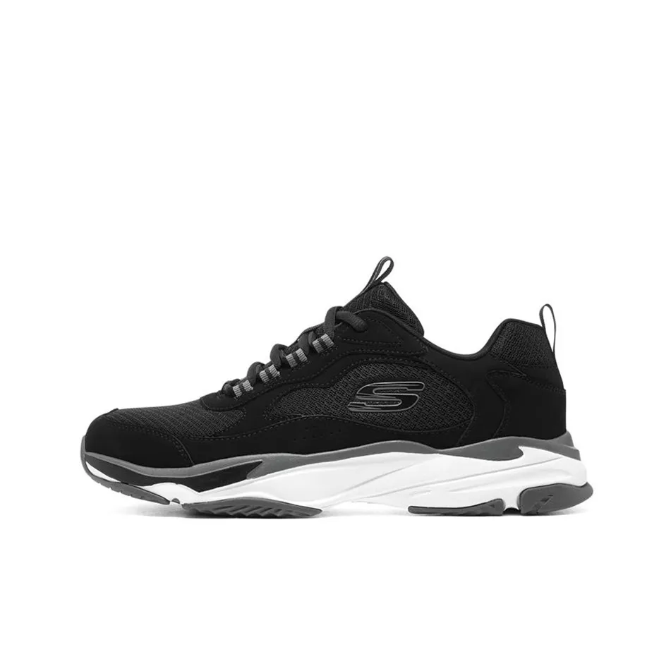 Skechers Low Top Casual Shoes Men's Black Gray