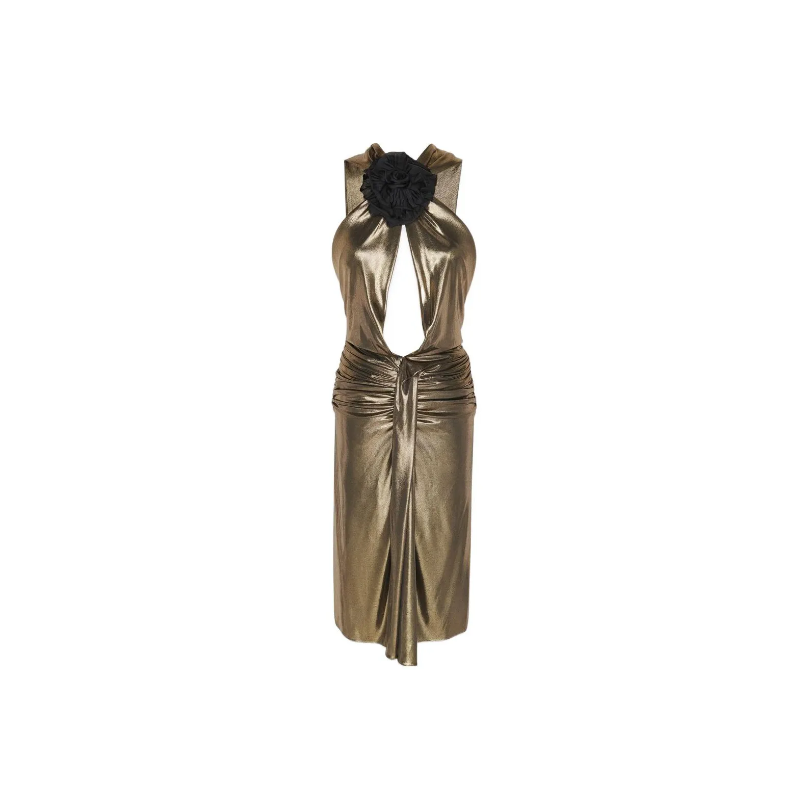 SAINT LAURENT Cut-Out Sleeveless Dress