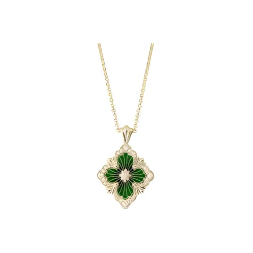 BUCCELLATI Opera Tulle Collection Ожерелье Зеленый Женское