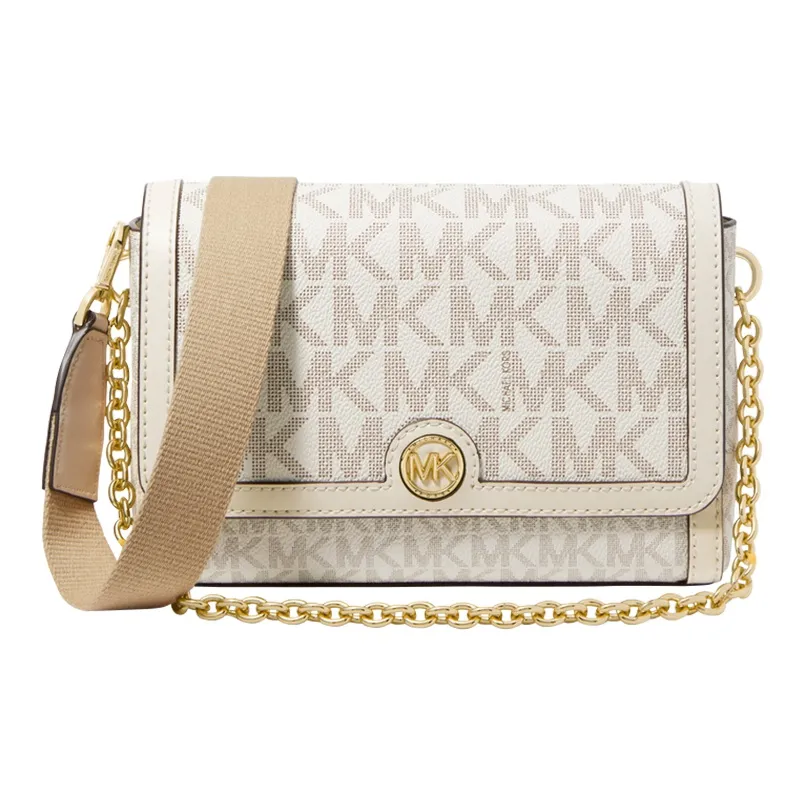 MICHAEL KORS Artificial Leather Shoulder Bag, Crossbody Bag Trumpets Women's Cream