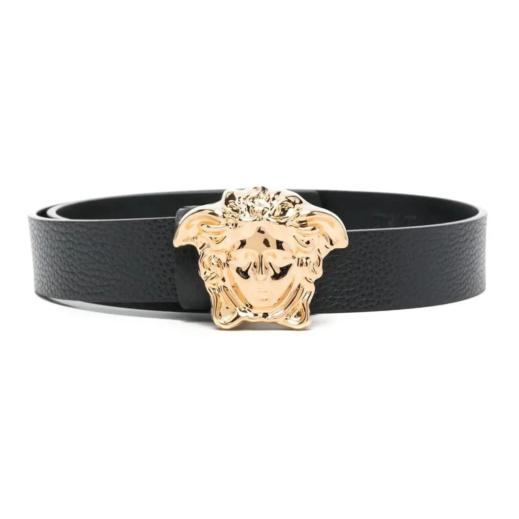 VERSACE Medusa Plaque Buckled Belt