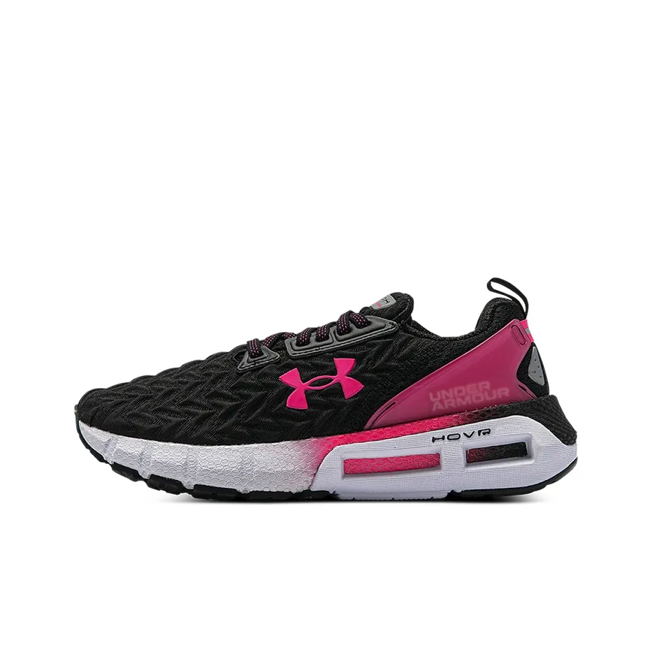 Under Armour HOVR Mega 2 Амортизация Износостойкие Низкие Кроссовки для Бега Женские Черные Розовые