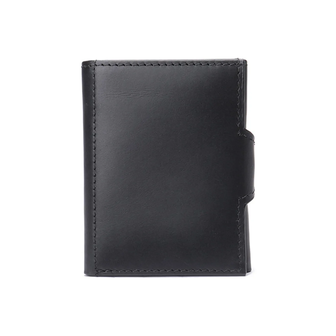 NOMK Кошелек из коровьей кожи держатель для карт стандартный мужской черный