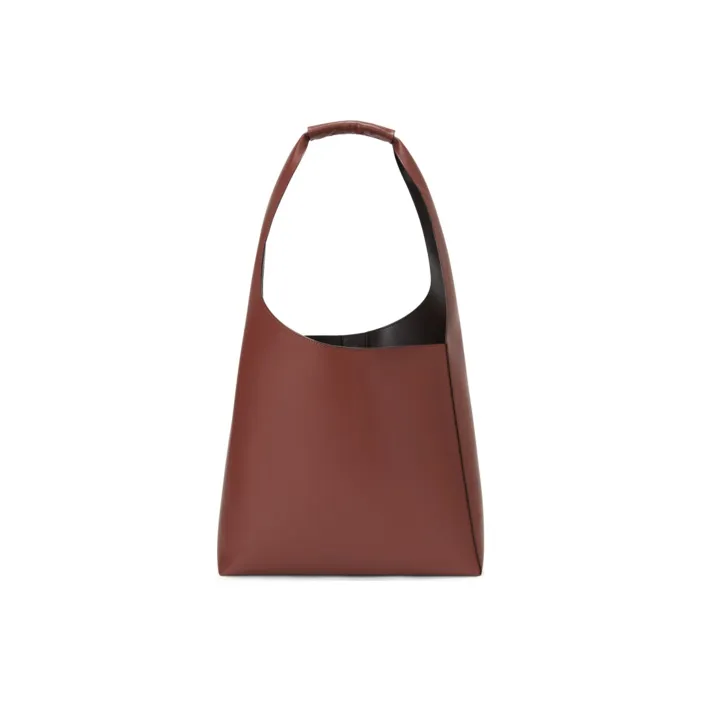 CHARLES KEITH ПУ (полиуретан) Charles Keith Сумка Тоут Сумка Сумка для покупок Сумка на плечо Женская Черная Шоколадная