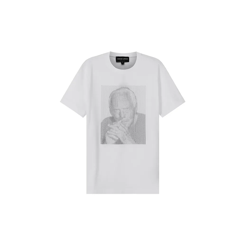 GIORGIO ARMANI Оптический Белый Цвет Мужская Рубашка T