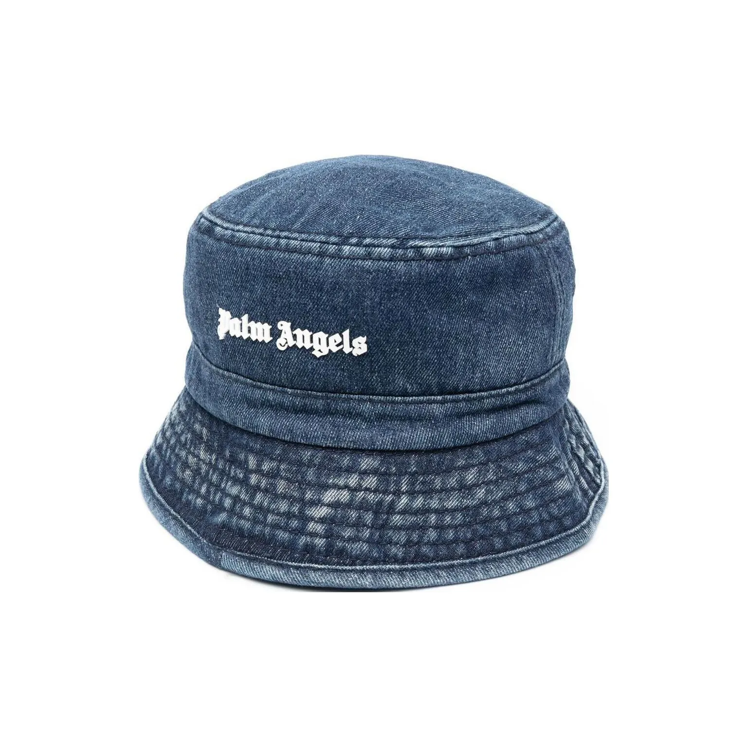 PALM ANGELS Cotton Bucket Hats Синий Мужской