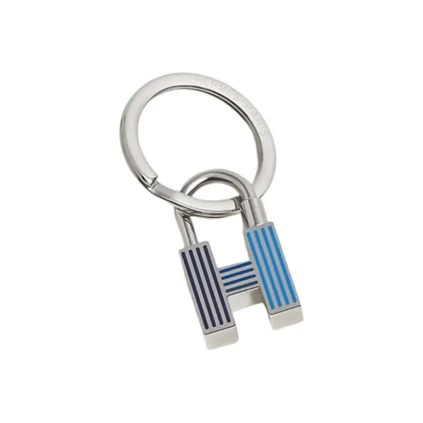 HERMES Quizz Rainbow Keychains Unisex