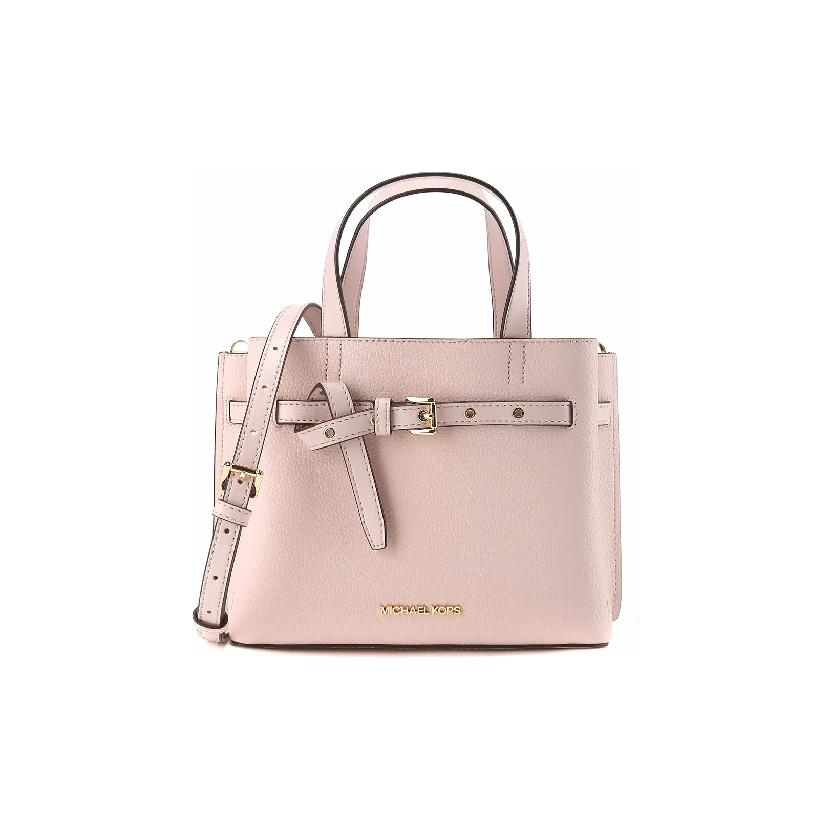 MICHAEL KORS Emilia Small Pebbled Leather Satchel