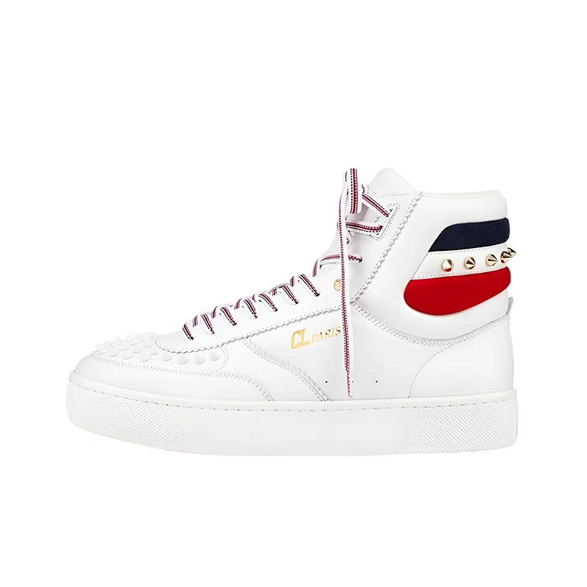CL LUBOTING High Top Stylish Skateboarding Shoes Men's White