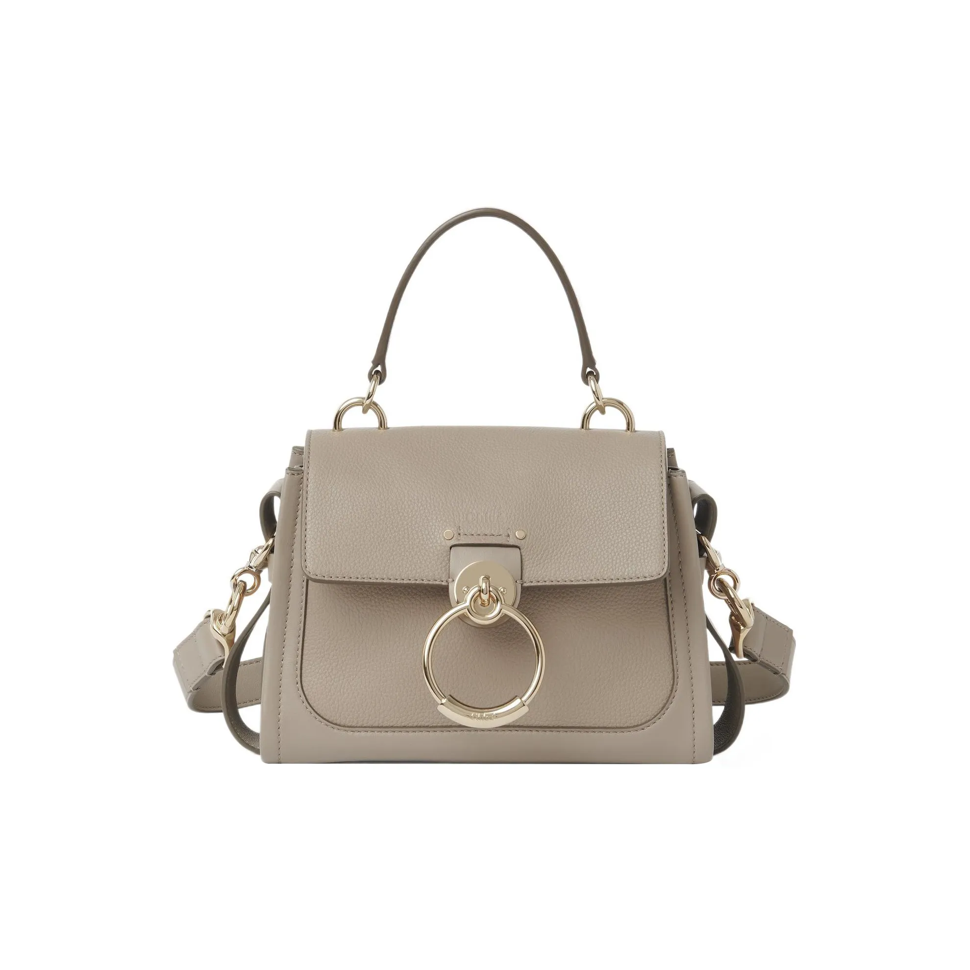 Chloe Tess Calfskin Handbag, Shoulder Bag, Crossbody Bag Mini Women's Ink Gray
