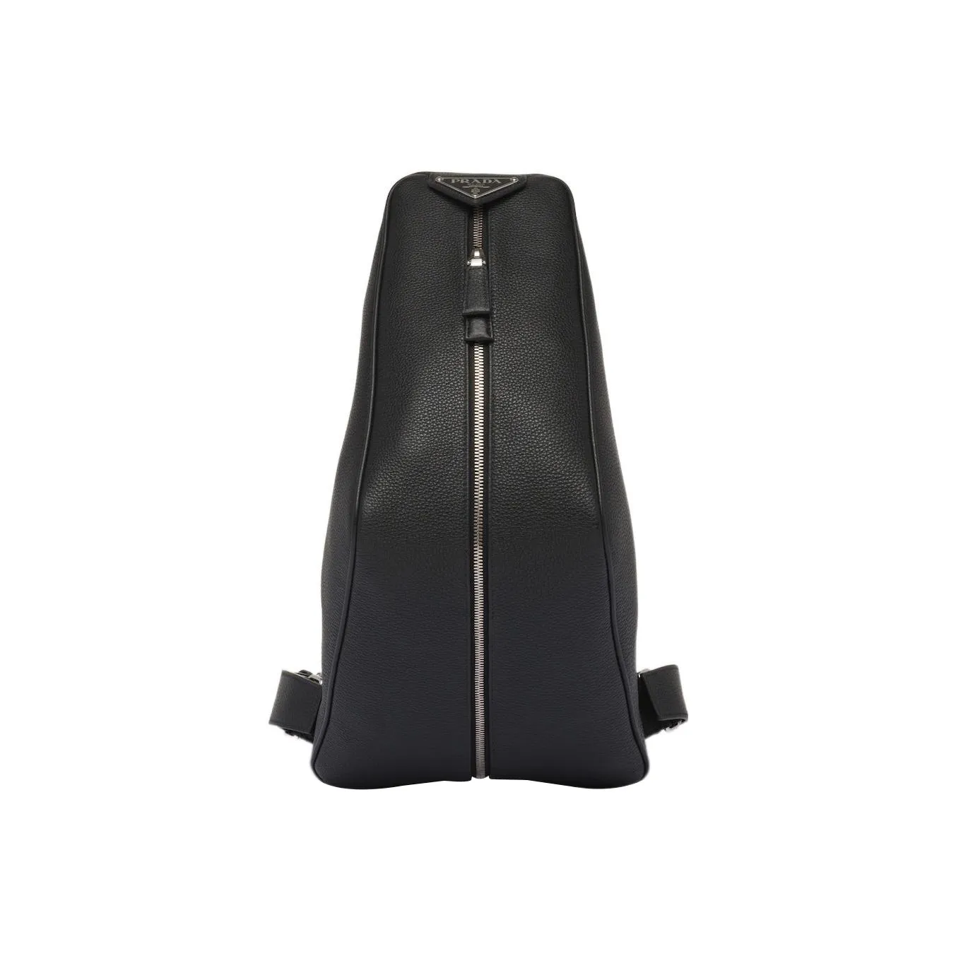 PRADA Leather Backpack Regular Men's Black