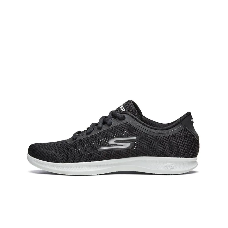 Skechers Go Step Lite Ultrasock Low Топ Повседневная обувь Женская Черный Белый